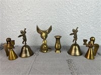 Lot of 6 Vintage Brass Collectible Figurines