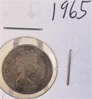 1965 Elizabeth II Canadian Silver Dime