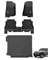 3W Floor Mats&Cargo Liner Compatible for Jeep