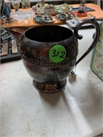 SILVER ON COPPER PITCHER