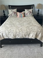 Aspenhome High-End Dark Espresso Queen Size Bed