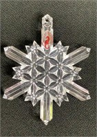 2004 Waterford Crystal Faceted Snowflake Ornament