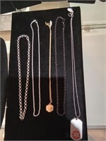 5 necklaces