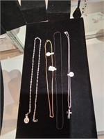 4 necklaces