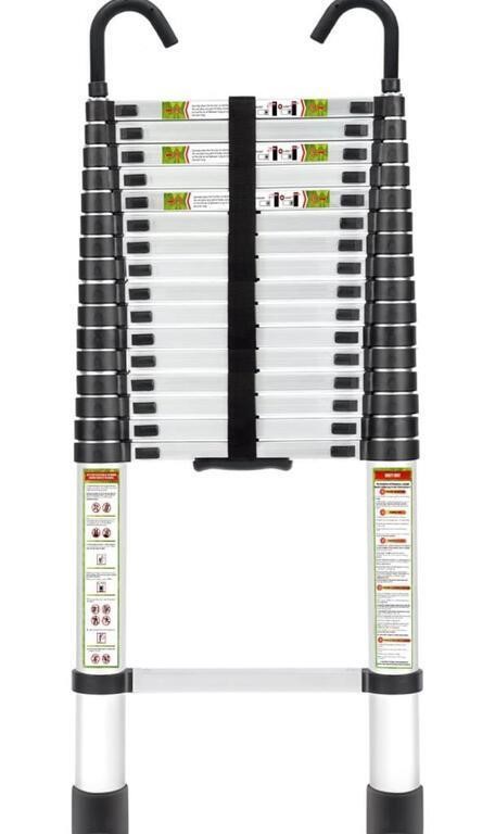 RIKADE TELESCOPIC LADDER, 20.34FT ALUMINUM