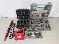 Lot of Drill Bits, Sockets, Dremel Blades and More