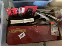 Box of Scope Rings, Gun Cleaning Kits, Misc. Parts