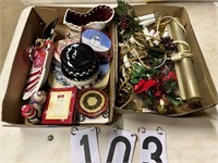 2 Boxes of Christmas items
