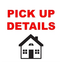Pick up is Sunday 6/2/2024 from 10AM-1PM