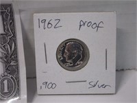 1962 silver proof dime
