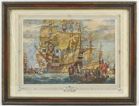 The Embarkation of Henry VIII at Dover Print