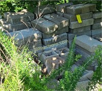 LARGE STACK OF CONCRETE BLOCKS