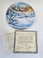 "Twilight Serenade" Plate -  D.L. "Rusty" Rust COA