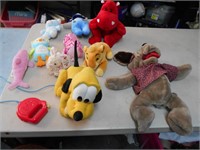 Box of stuffed Animals