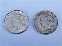 1922-S & 1923-D Silver Peace Dollars