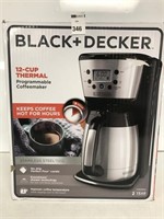 BLACK DECKER PROGRAMMABLE COFFEE MAKER CAPACITY