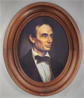 Oval Portrait Of Abraham Lincoln