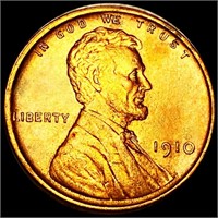1910 Lincoln Wheat Penny UNCIRCULATED RED