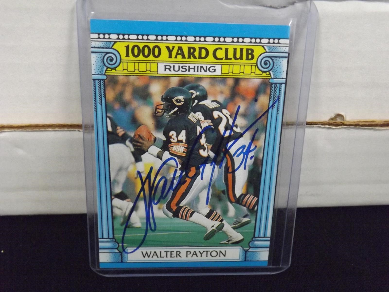 1987 TOPPS WALTER PAYTON AUTOGRAPH COA