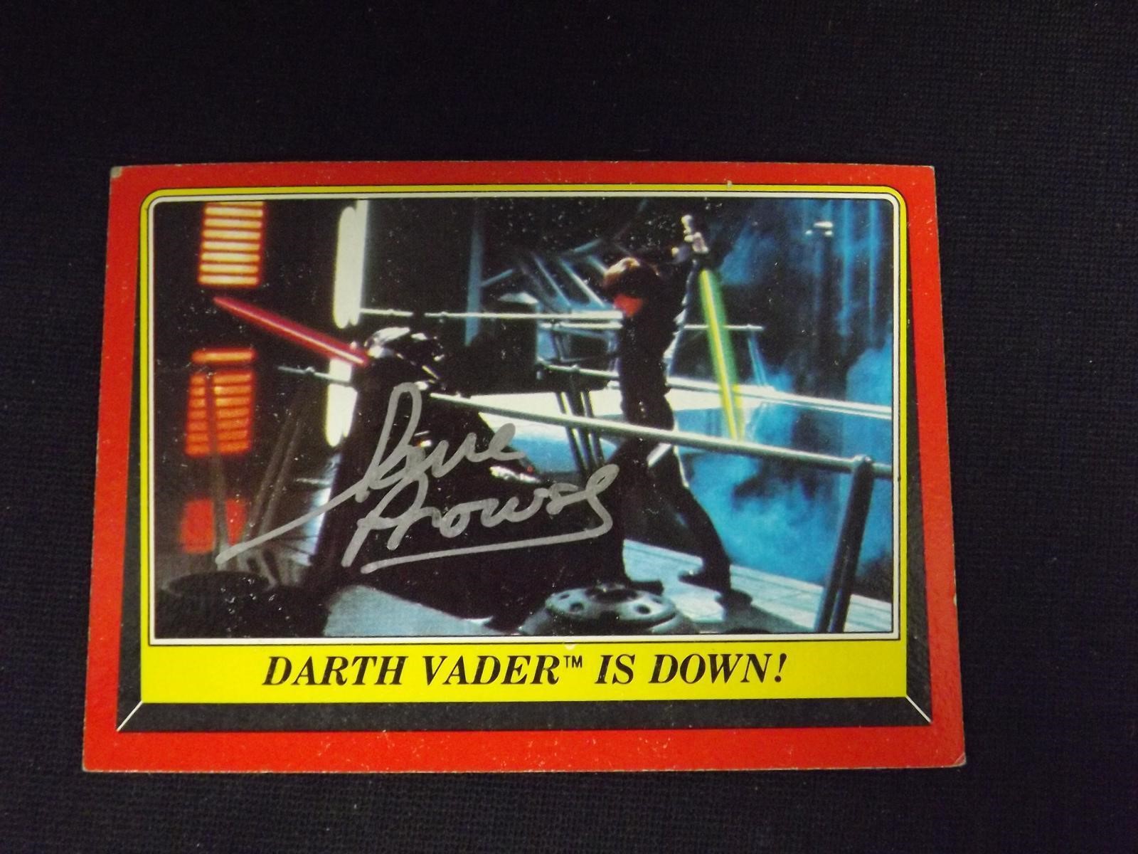 1983 STAR WARS DAVE PROWSE AUTOGRAPH COA