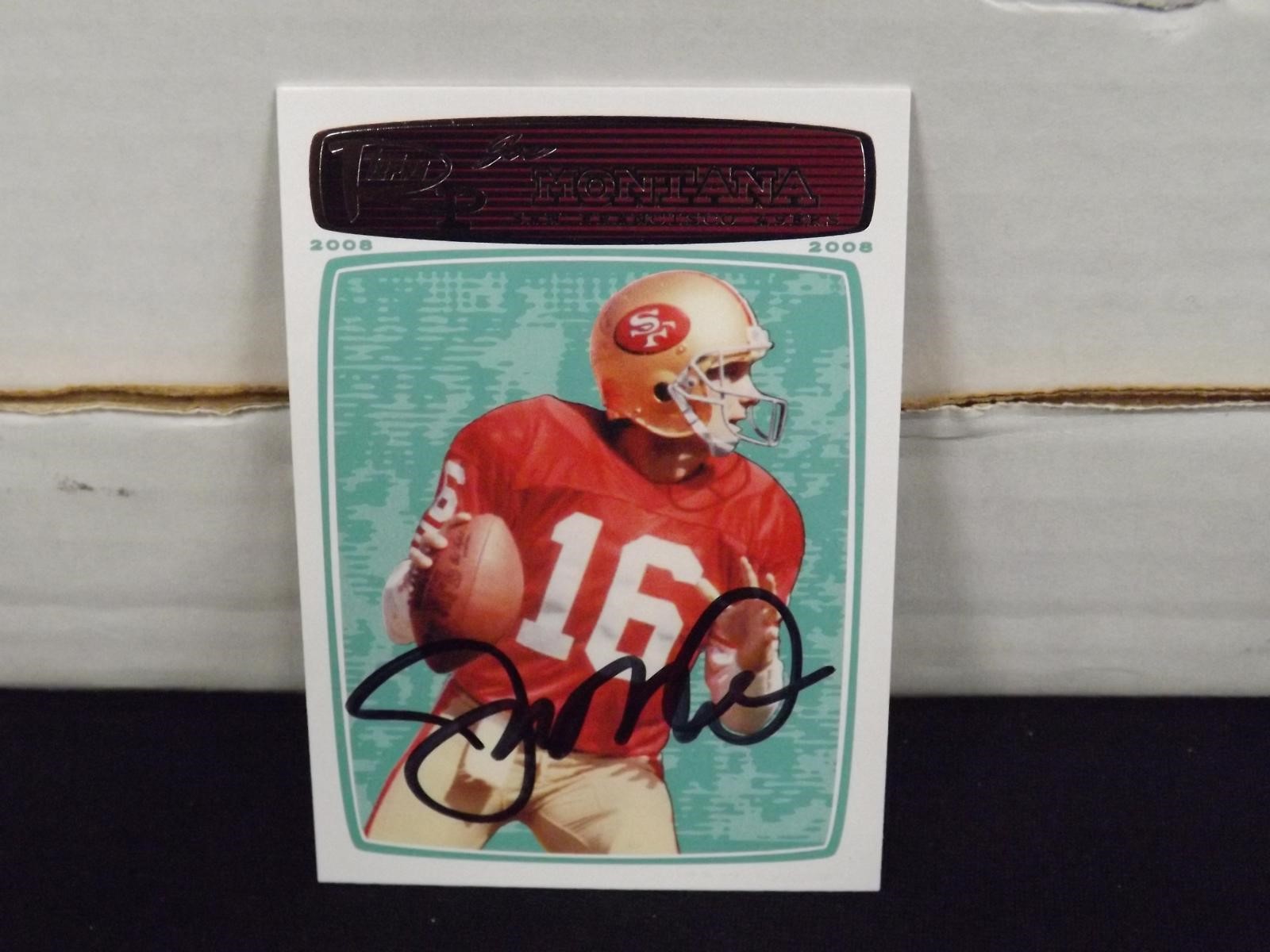 2008 TOPPS JOE MONTANA AUTOGRAPH COA