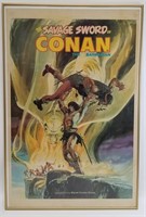 Vintage 1974 Savage Sword Of Conan Poster