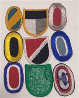 Lot of 9 Military Patches