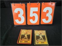 2 BARRY BONDS TOPPS BASEBALL CARDS