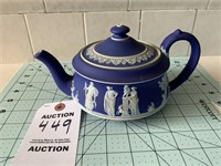 Wedgwood Jasperware Cobalt Blue Teapot