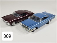 1962 Chrysler 300 & 1963 Buick Built Model Cars