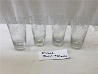 6 Juice/Wine Tasting  Glasses