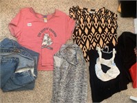 ASSORTED TOPS AND T SHIRTS