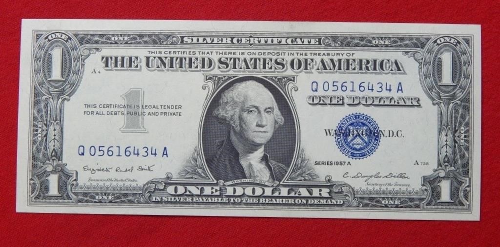 1957 A $1 Silver Certificate - Crisp