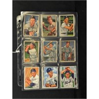 (27) 1952 Bowman Baseball Cards Mixed Grade