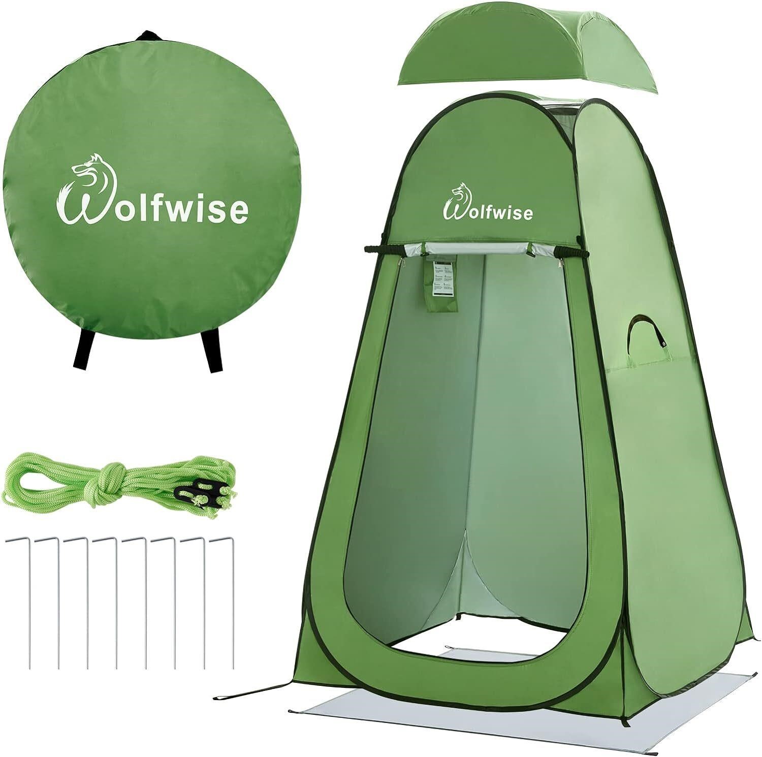 $50  WolfWise Pop Up Privacy Shower Tent  Green