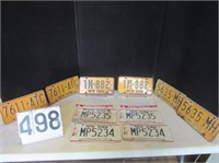 5 Pair NY License Plates
