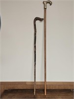 VINTAGE WALKING CANES-36" AND 44"