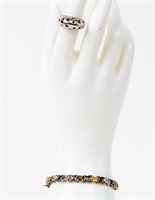 Jewelry Sterling Silver Bracelet & Ring
