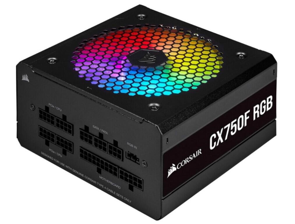 CORSAIR RPS0135 CX750F RGB, 750 WATT, 80 PLUS