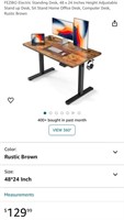 ELECTRIC STANDING DESK (NEW)