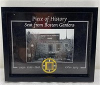 11x9in Boston Bruins - Piece of History Seat from