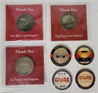 Collection of Military Challenge Coins