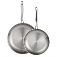 Tramontina Tri-Ply Clad SS Fry Pan  2-piece