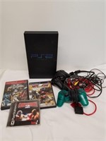 Untested PS2 with games, controllers and cords