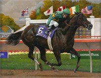 ROBERT CLARK Horse Racing Painting