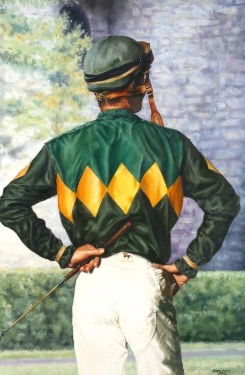 THOMAS ALLEN PAULY Jockey Painting