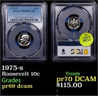 Proof PCGS 1975-s Roosevelt Dime 10c Graded pr69 d