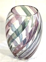 Glass Vase - 9" tall