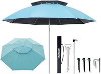 Beach Umbrellas 7.2ft Large Shade  3 Links Design