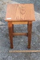 Oak Plant Stand / End Table